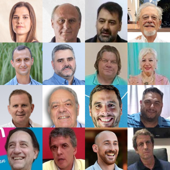 Algunos de los 34 candidatos obereños