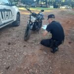 Efectivos policiales recuperaron una motocicleta que fue sustraída en Oberá