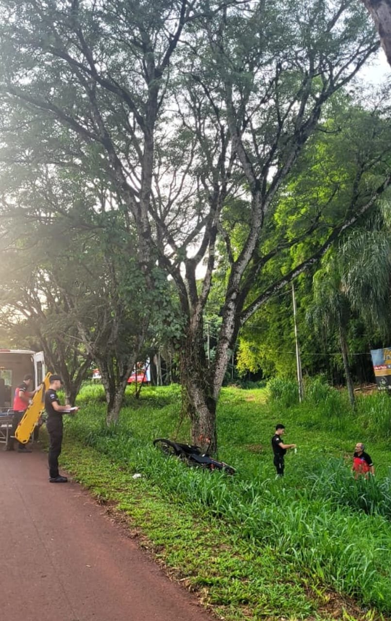 Motociclista sufrió lesiones graves tras despistar sobre ruta 103 y chocar contra un árbol imagen-8