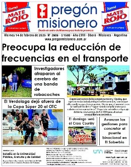 Tapa semanario Pregón Misionero 14/2/2025