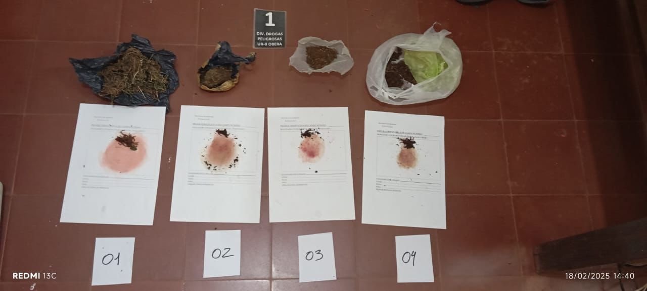 Dos presuntos narcodeliverys y asaltantes fueron demorados en Panambí: Tenían marihuana fraccionada para la venta imagen-6