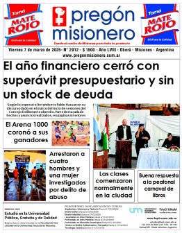 Tapa semanario Pregón Misionero 7/3/2025