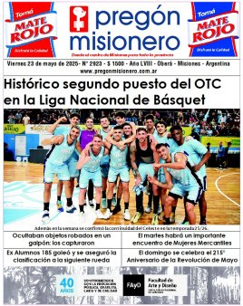 Tapa semanario Pregón Misionero 23/5/2025