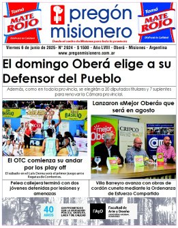 Tapa semanario Pregón Misionero 6/6/2025