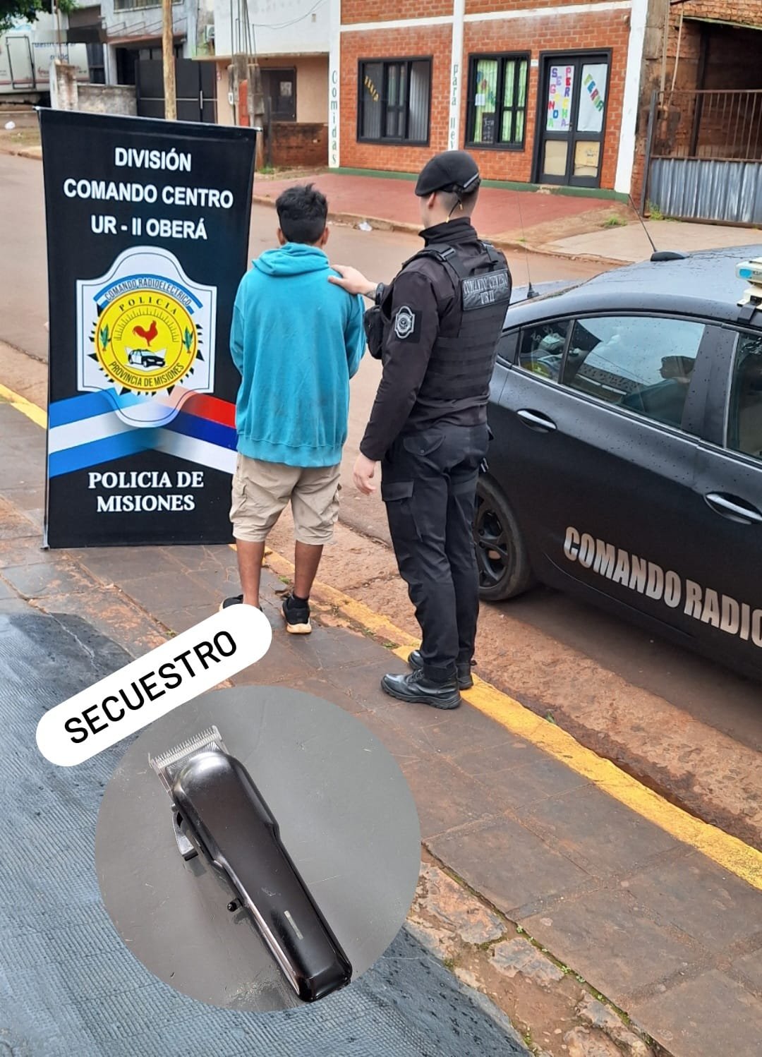 Conocido delincuente fue detenido por robar en una barbería de Oberá junto a dos adolescentes 7 Conocido delincuente fue detenido por robar en una barbería de Oberá junto a dos adolescentes imagen-6
