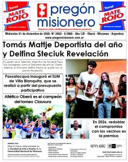 Tapa semanario Pregón Misionero 31/12/2025