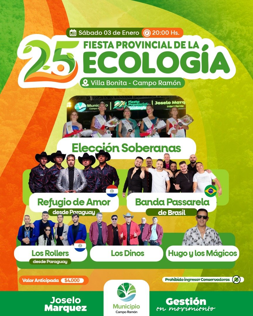 Villa Bonita se viste de fiesta: Todo listo para las Bodas de Plata de la Fiesta Provincial de la Ecología imagen-6