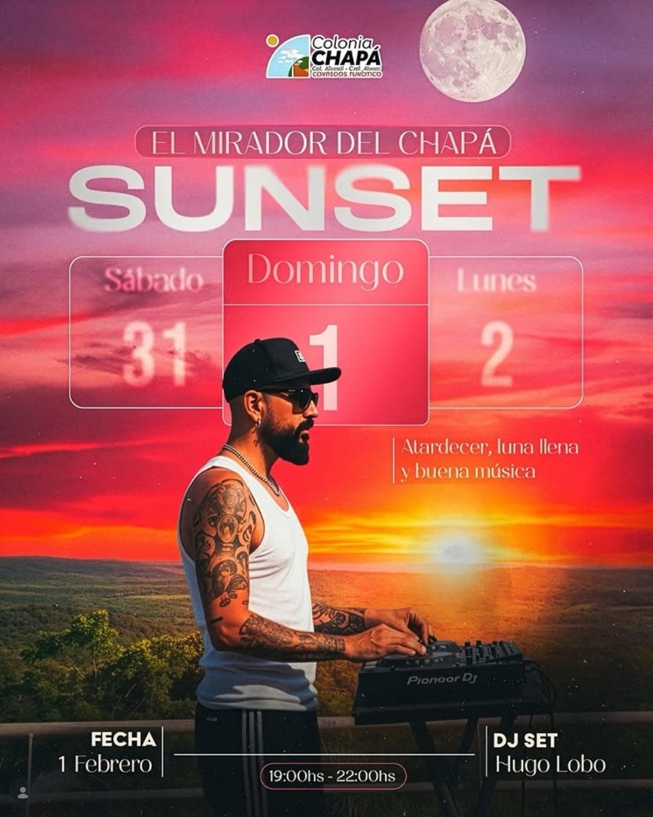 Música, atardecer y luna llena: Colonia Chapá organiza un encuentro cultural en el Mirador del Chapá imagen-5