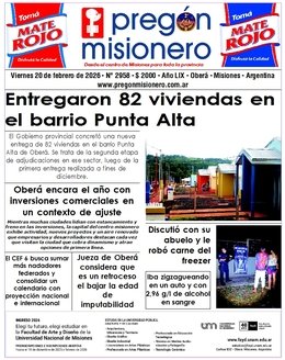 Tapa semanario Pregón Misionero 20/2/2026