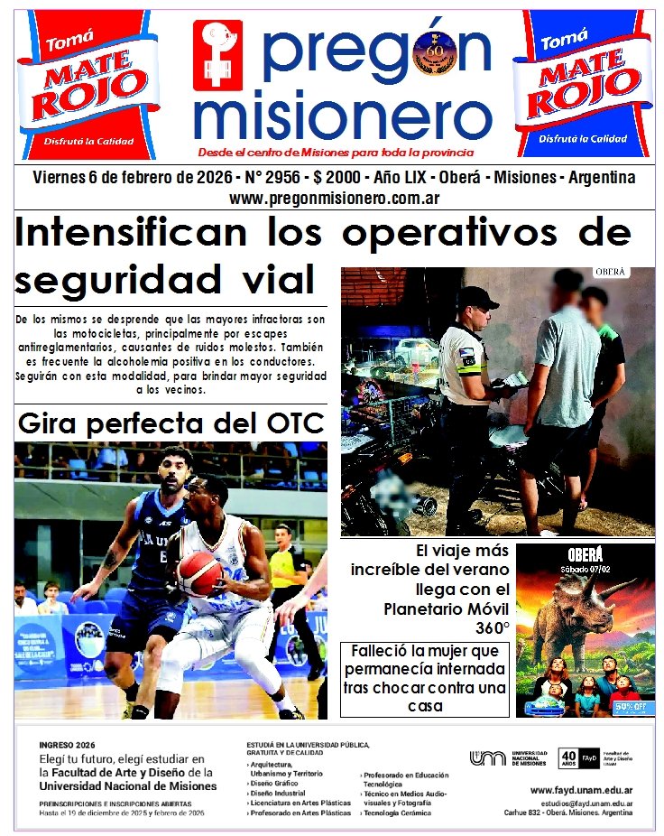 Tapa semanario Pregón Misionero 6/2/2026