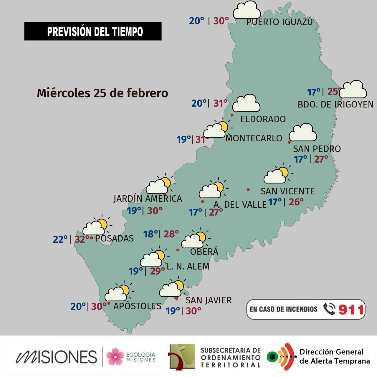 Se afirma el tiempo estable en Misiones: mañanas frescas y tardes cálidas hacia el viernes imagen-6