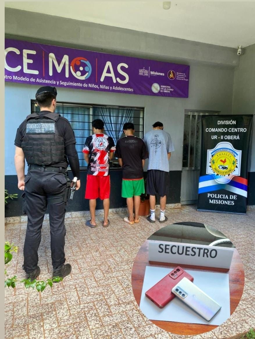 Tres demorados tras asaltar a un adolescente en Oberá imagen-6