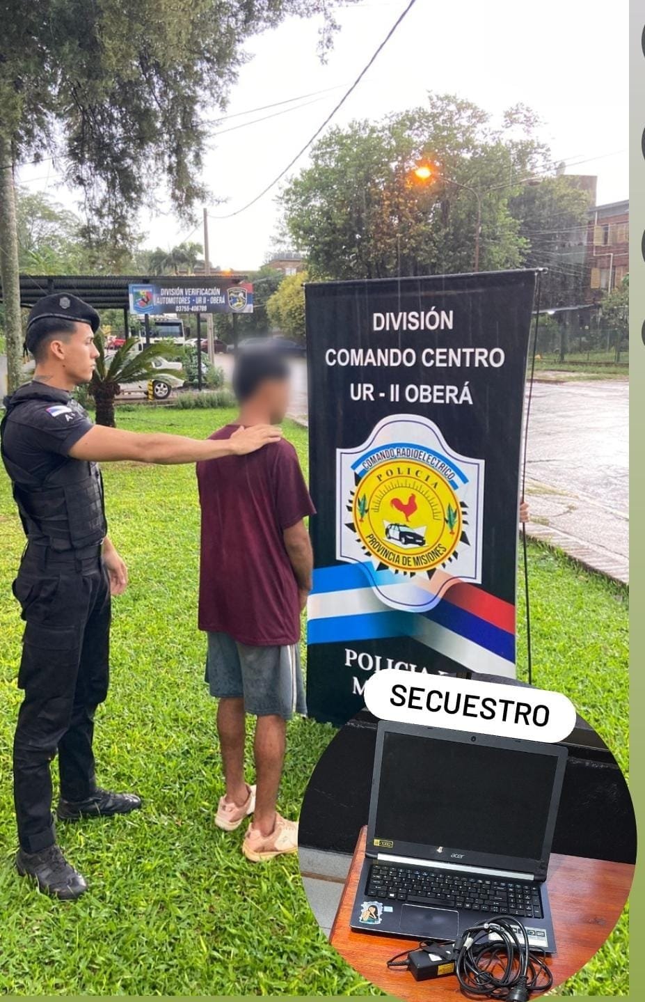 Intentaba vender la notebook robada de un auto pero la policía lo descubrió y lo detuvo imagen-6