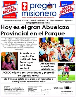 Tapa semanario Pregón Misionero 17/4/2026