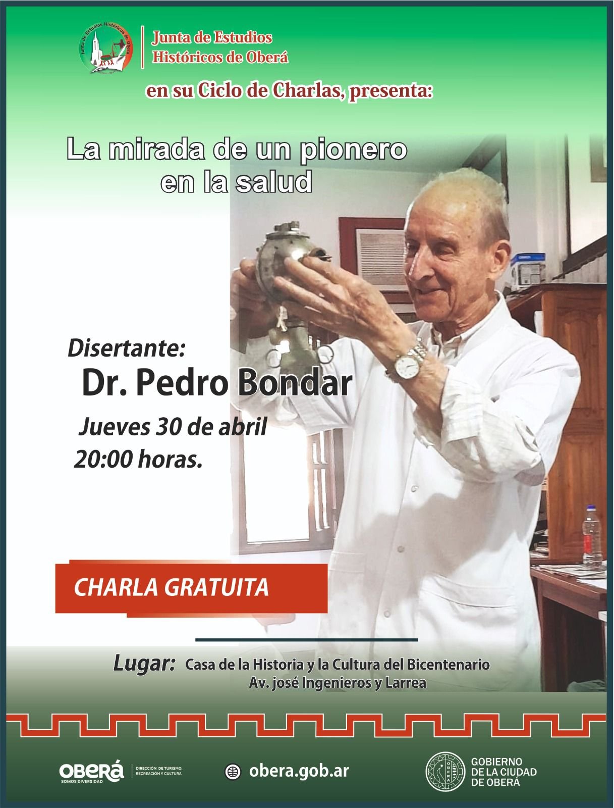 Salud y memoria: el Dr. Pedro Bondar regresa para una charla imperdible en Oberá imagen-6