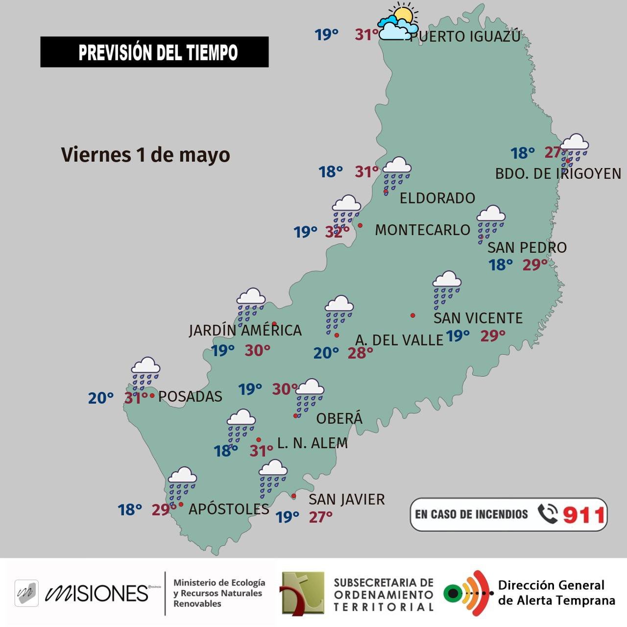 Misiones tendrá un viernes con lluvias y tormentas, y el tiempo mejoraría recién el domingo imagen-6