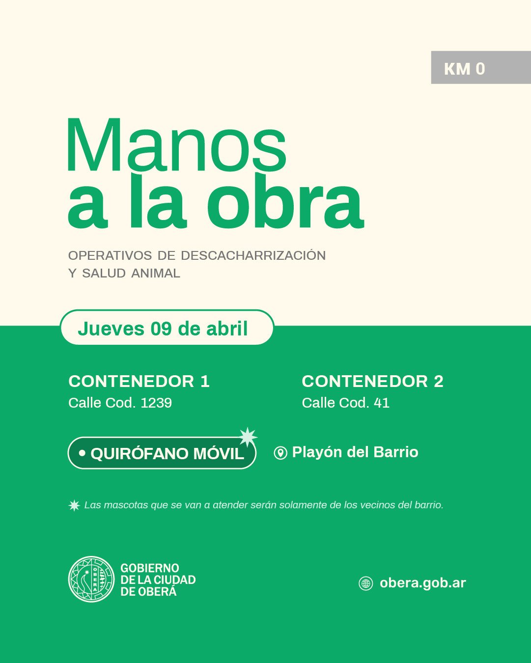 Descacharrización y salud animal durante el Operativo “Manos a la Obra” en el Barrio Km 0 9 Descacharrización y salud animal durante el Operativo “Manos a la Obra” en el Barrio Km 0 imagen-8