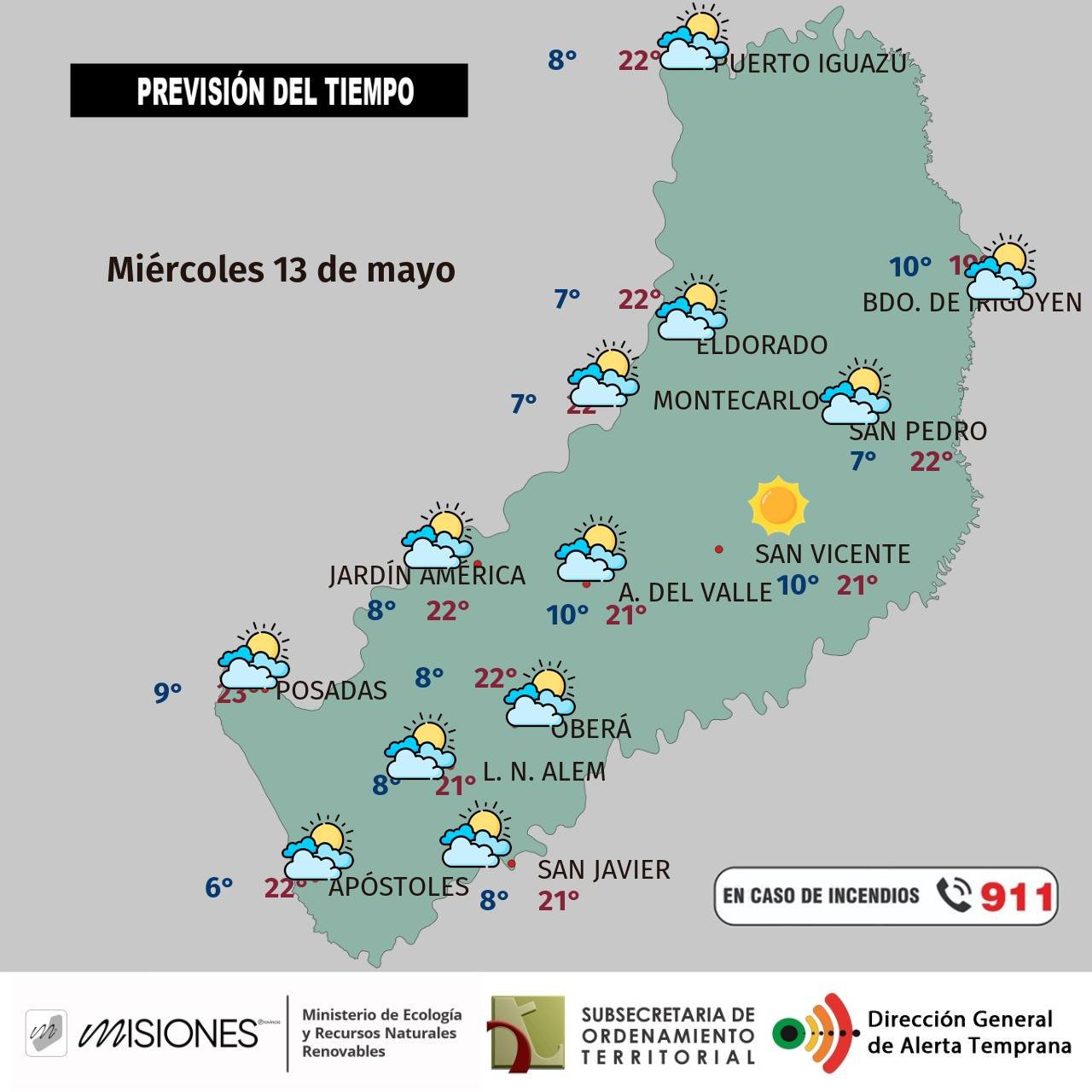 Tiempo estable y mañanas frías: así estará el clima en Misiones hasta el viernes imagen-6