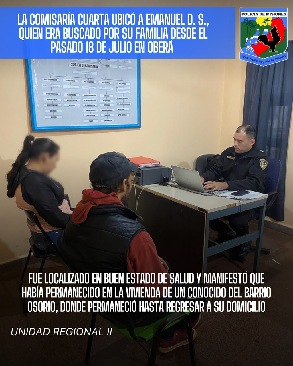 Localizaron en buen estado de salud a Emanuel Dos Santos en Oberá 6 Localizaron en buen estado de salud a Emanuel Dos Santos en Oberá imagen-5