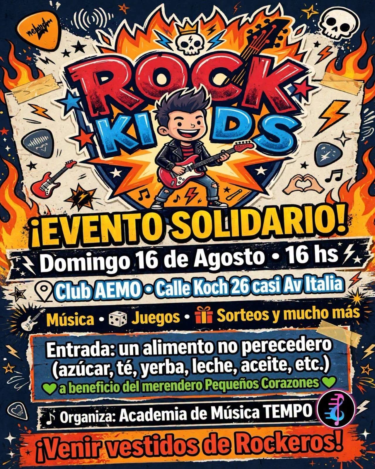Rock Kids: realizarán un evento solidario a beneficio del merendero Pequeños Corazones imagen-6
