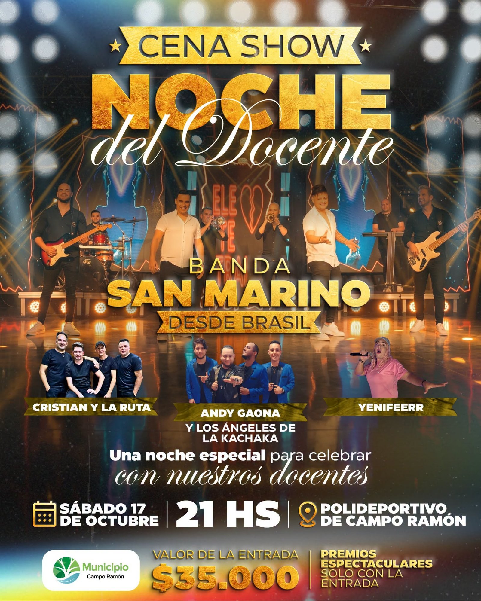 San Marino encabezará la octava edición de la Noche del Docente en Campo Ramón imagen-6