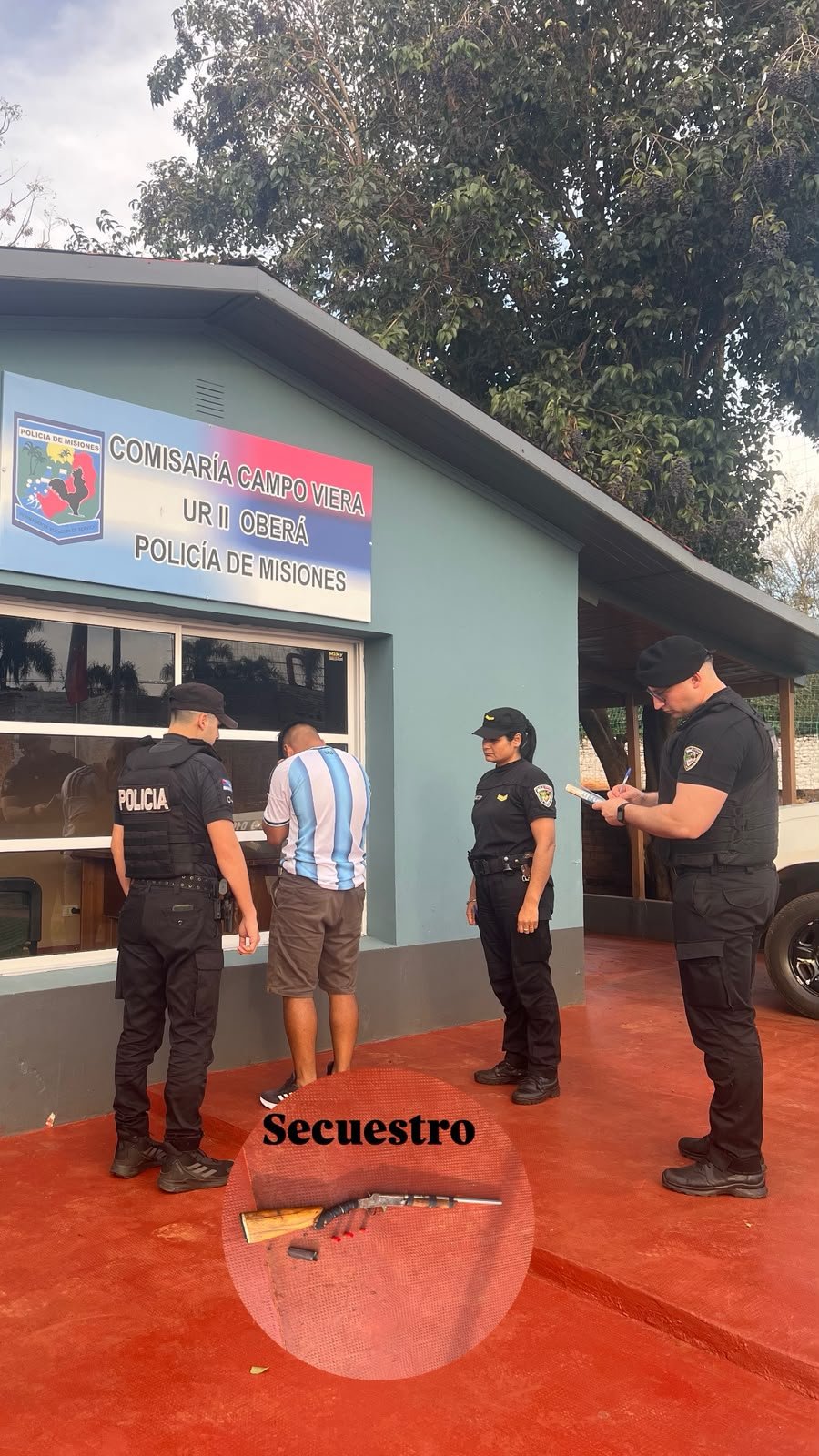 Amenazó de muerte a su cuñado, lo hirió con un cuchillo y terminó detenido: además le secuestraron una escopeta en Campo Viera imagen-6