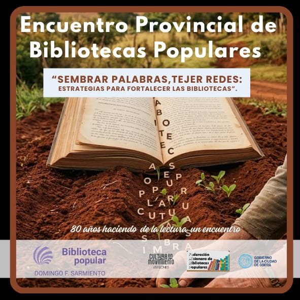 Oberá será sede del Encuentro Provincial de Bibliotecas Populares 9 Oberá será sede del Encuentro Provincial de Bibliotecas Populares imagen-8